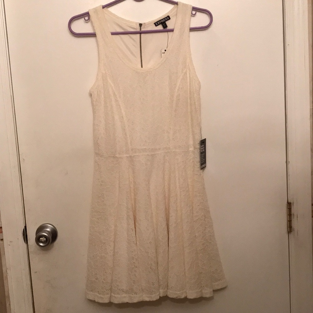 Off-White Sleeveless Dress